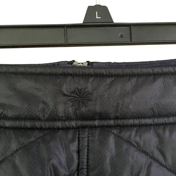 Athleta Toasty Buns Mini Skirt Women's Size 14 Black Quilted Puffer Insulated - Picture 5 of 12